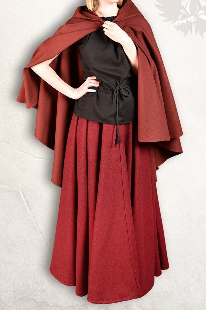 Medieval cape Kim, red
