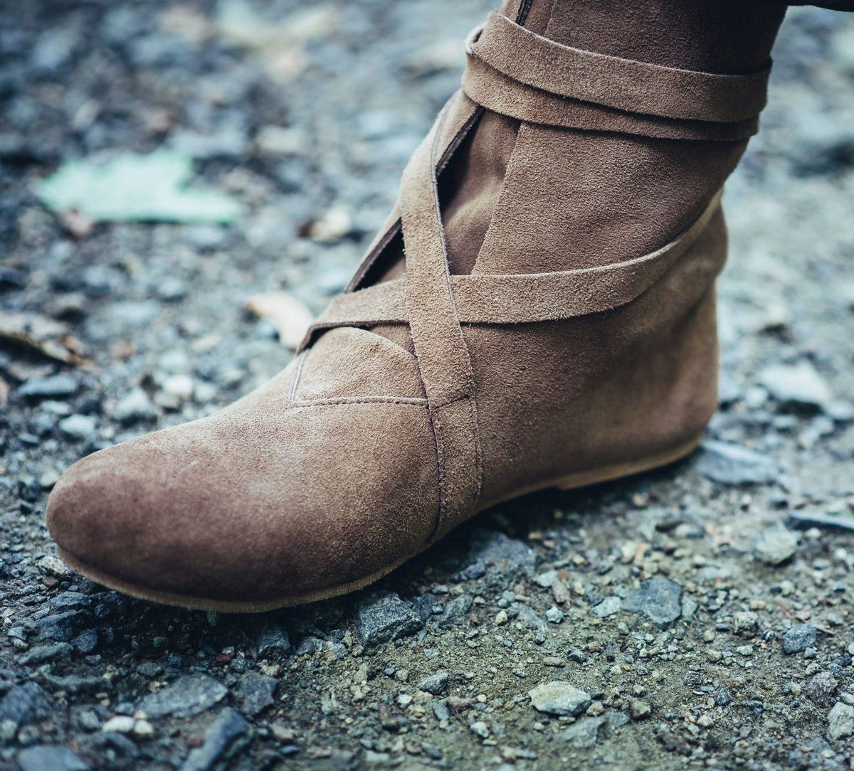 Bottes Haithabu, velours, brun