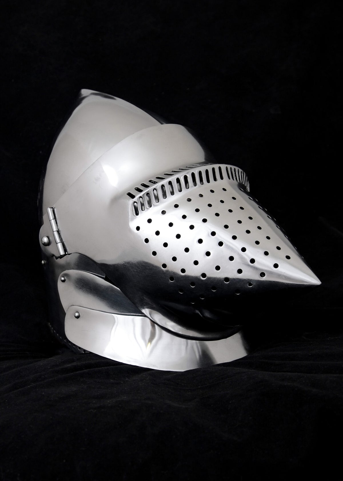 Duży basinet z psim pyskiem (hounskull) 1420, 2 mm (battle-ready)