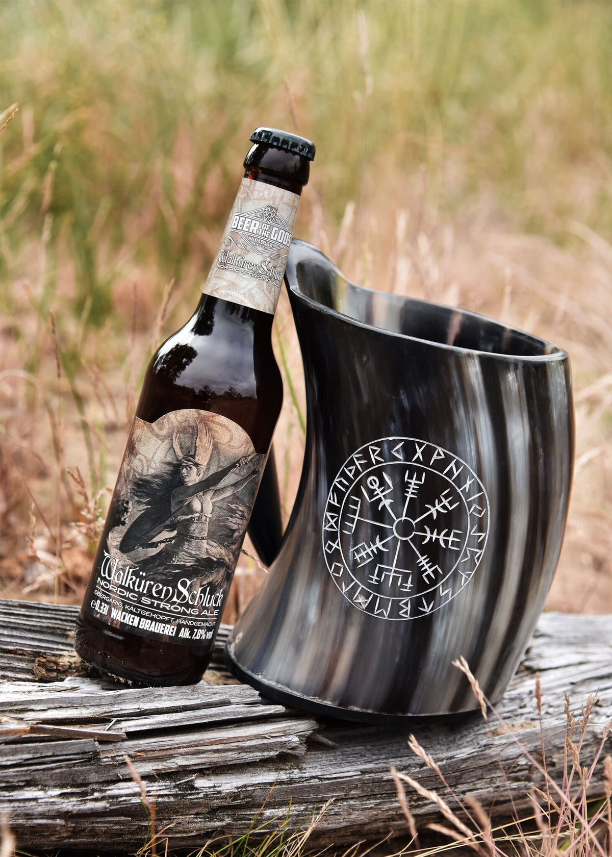 Hoornen beker Vegvisir, 650-1000 ml