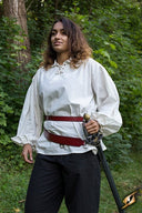 Dwuczęściowy pas do miecza, czerwony