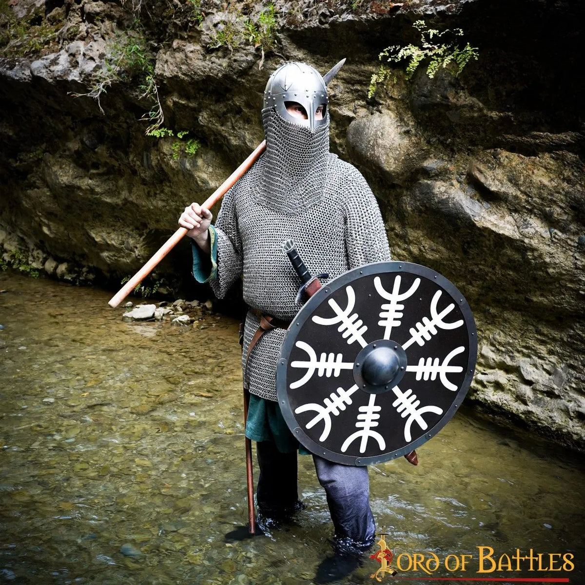 Viking helm Haakon met maliën, 1.6 mm