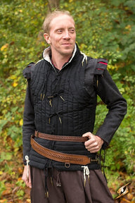 Fonott kardszíj, barna