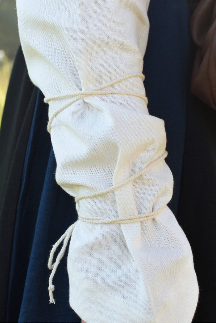 Blusa medievale Aubrey, naturale