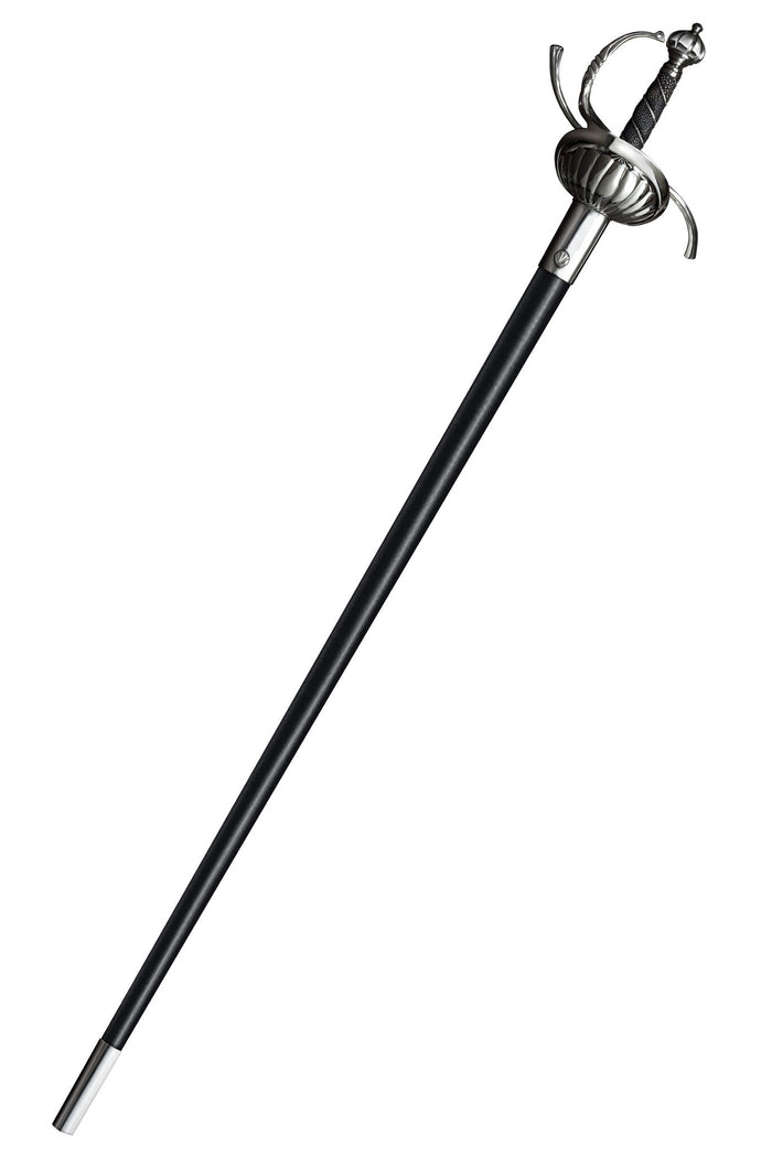 Rapier with shell-shaped guard, sharp
