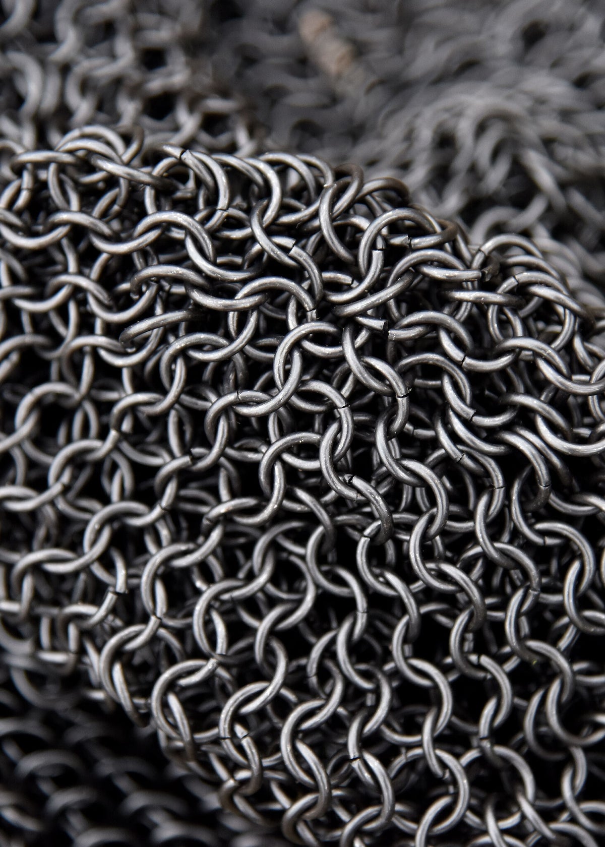 Maliën coif met vierkante hals, verzinkt, 8 mm