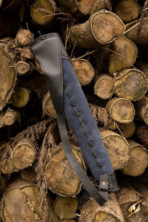 Faretra arciere blu-nero