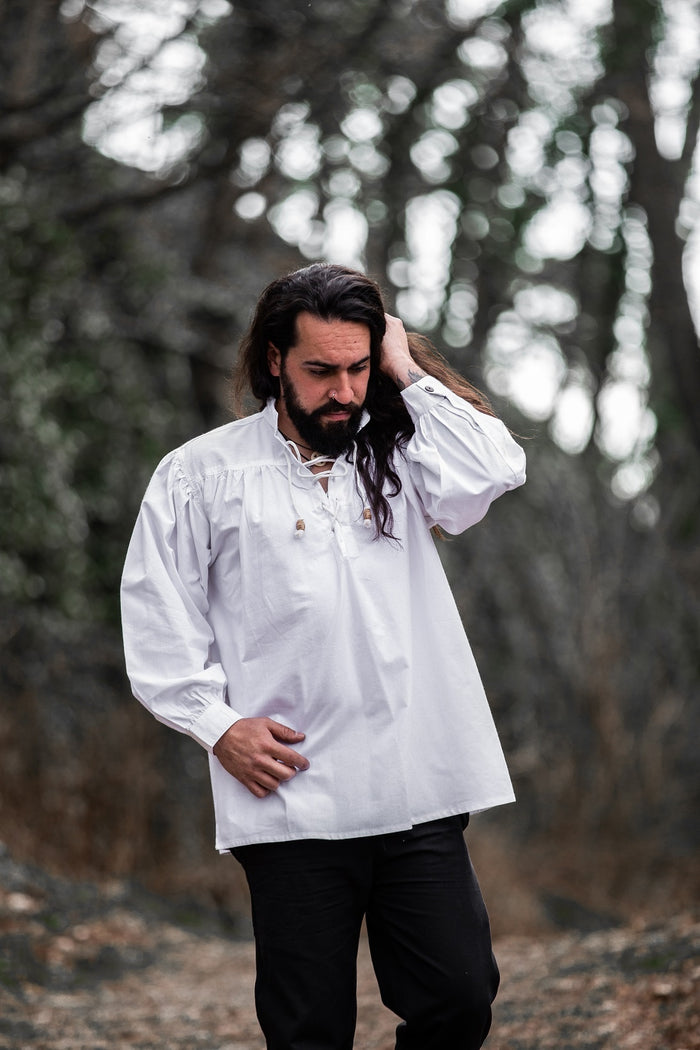 Mittelalterliches Hemd, weiß