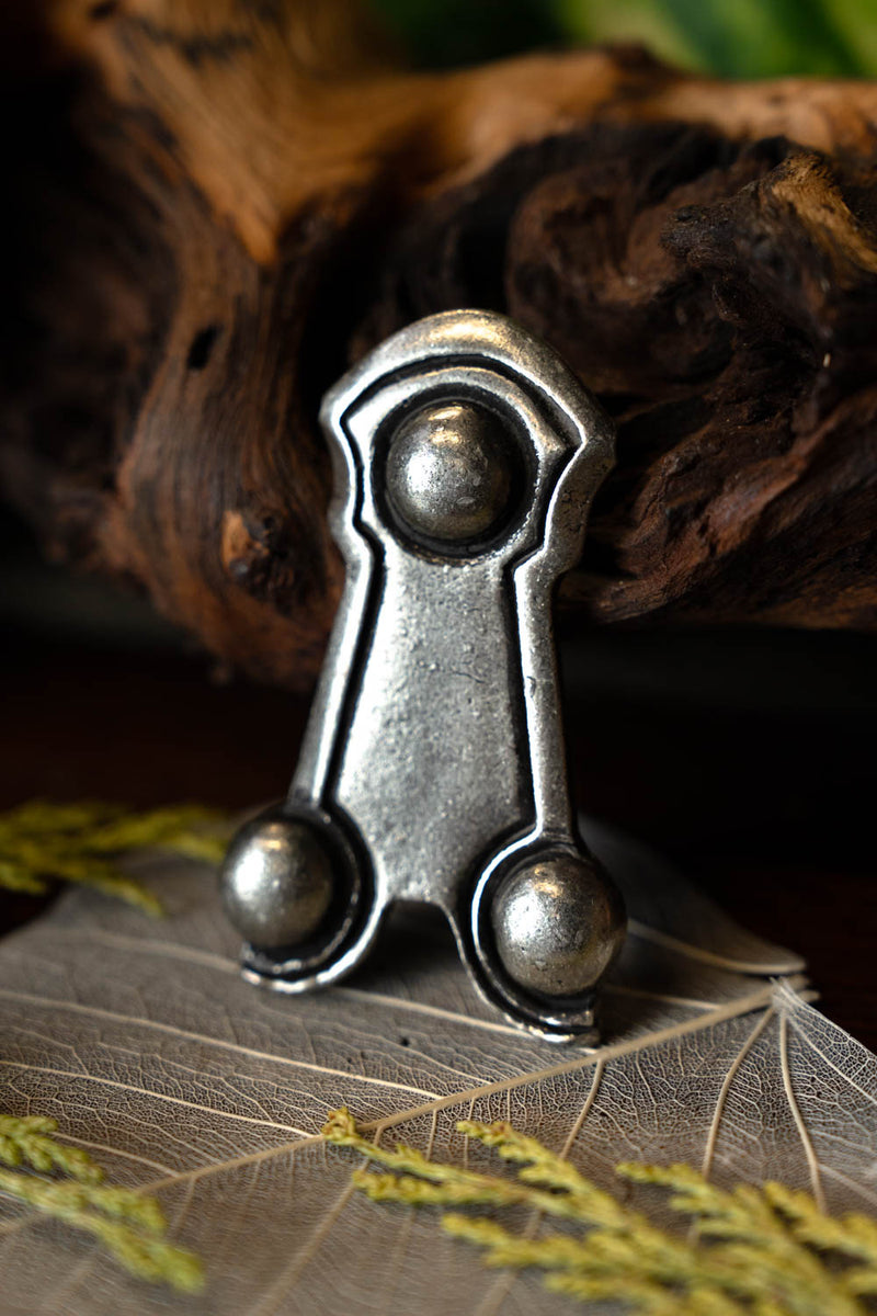 Herraje de cinturón alamán de Balingen, plateado