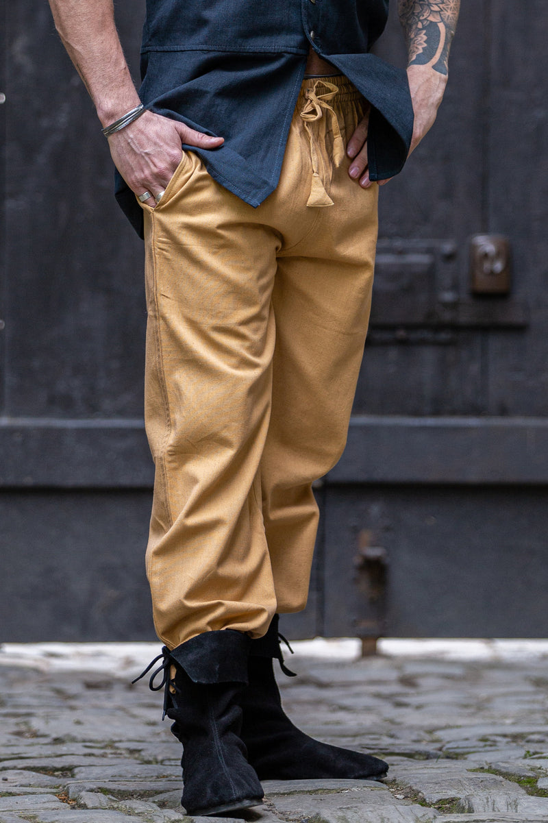 Cotton trousers Alin, honey