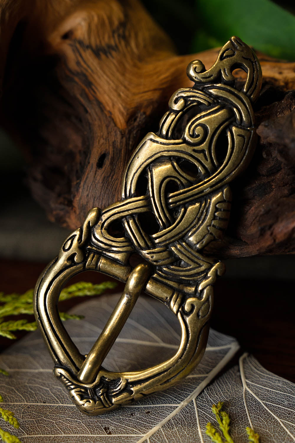 Vikingespænde Midgårdsormen, bronze