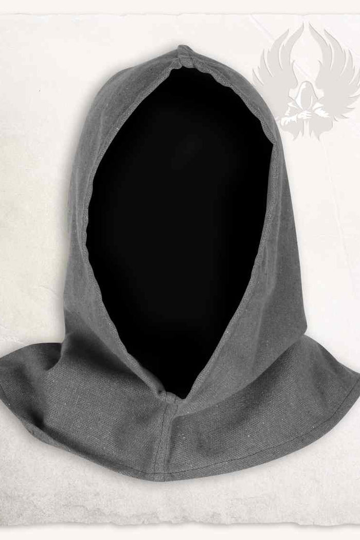 Medieval hood, grey