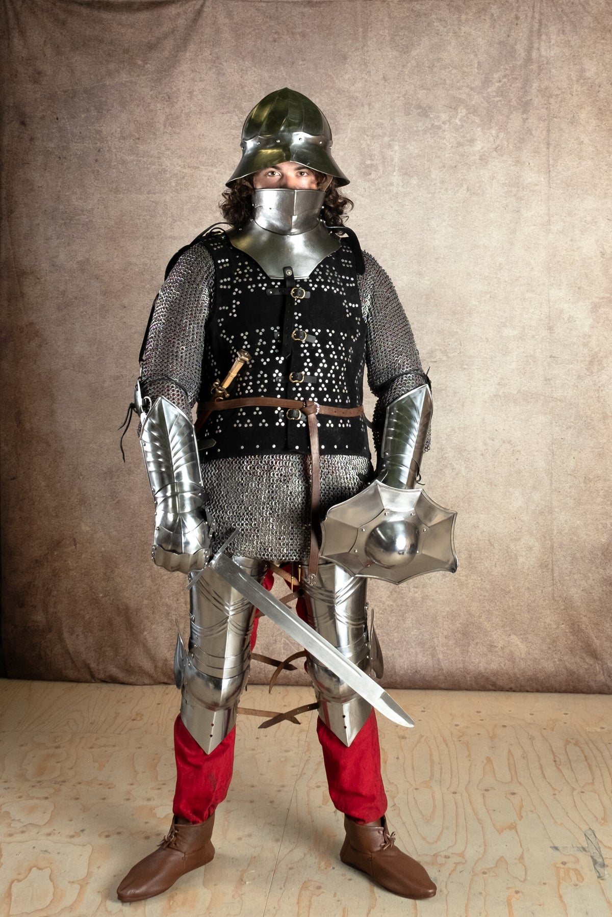 Chapel de fer bourguignonne du 15ème siècle, 1,6 mm