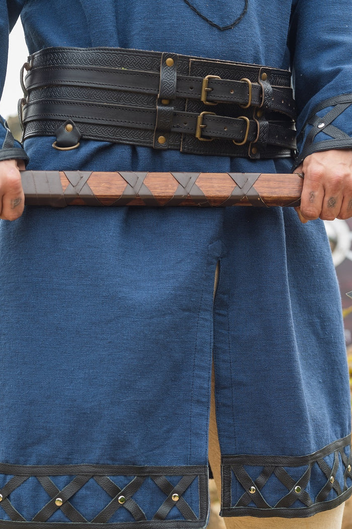 Keltische riem Ruari, zwart