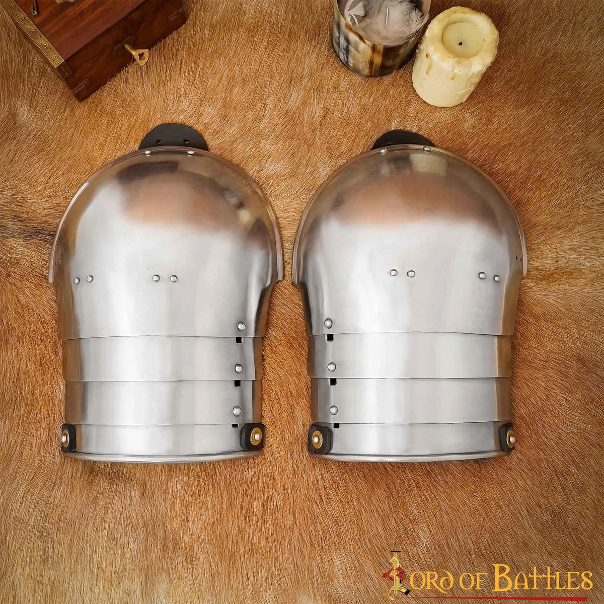 Four-piece spaulders, 1.6 mm