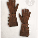 Gants en cuir Kandor, marron clair