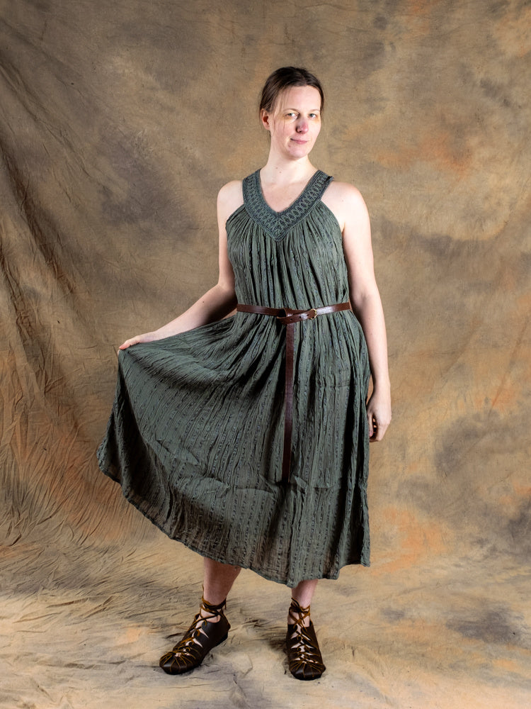 Robe déesses Héra, vert naturel