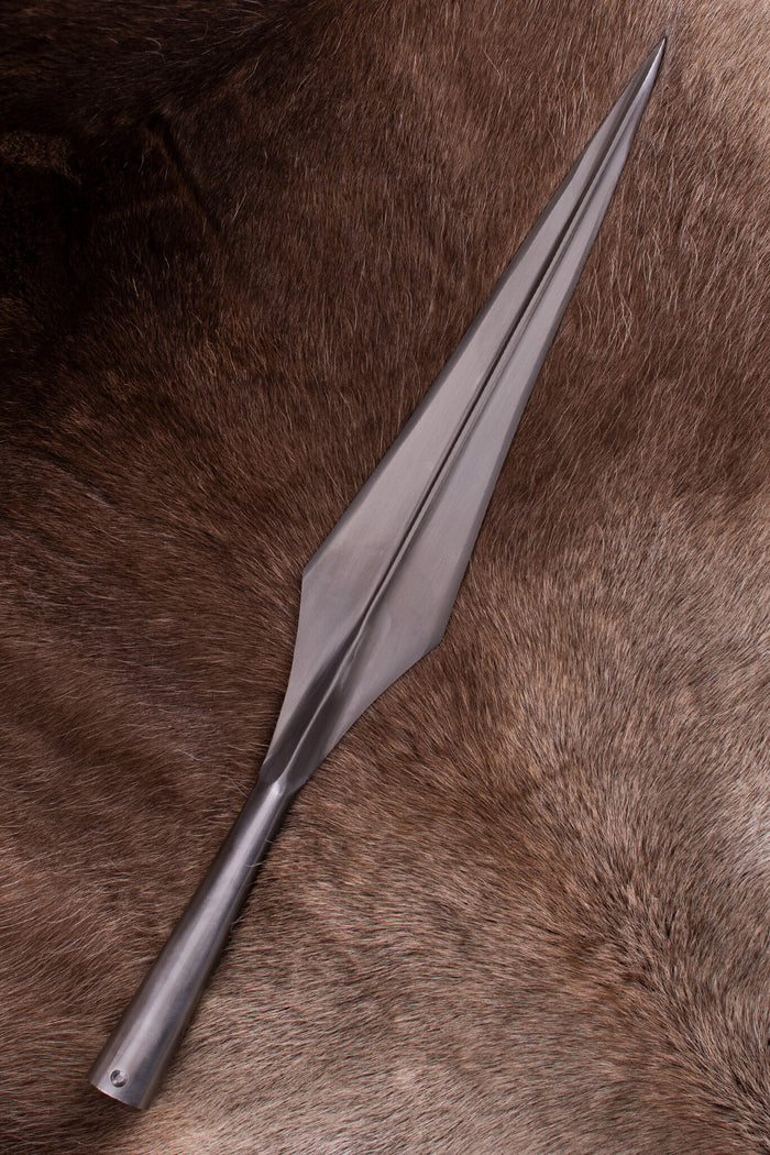 Grote middeleeuwse speerpunt, ca. 52 cm, semi-scherp