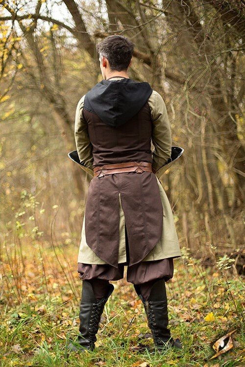 Mouwloze jas Assassins Creed, bruin-zwart