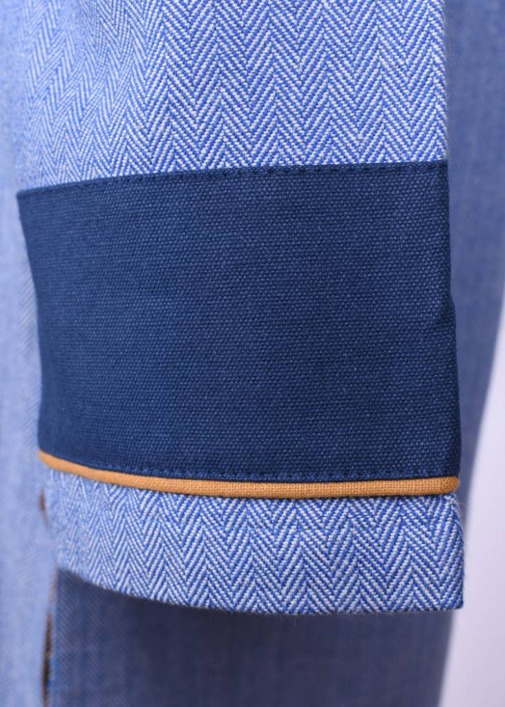 Thorsberg germanique tunique motif à chevrons, bleu