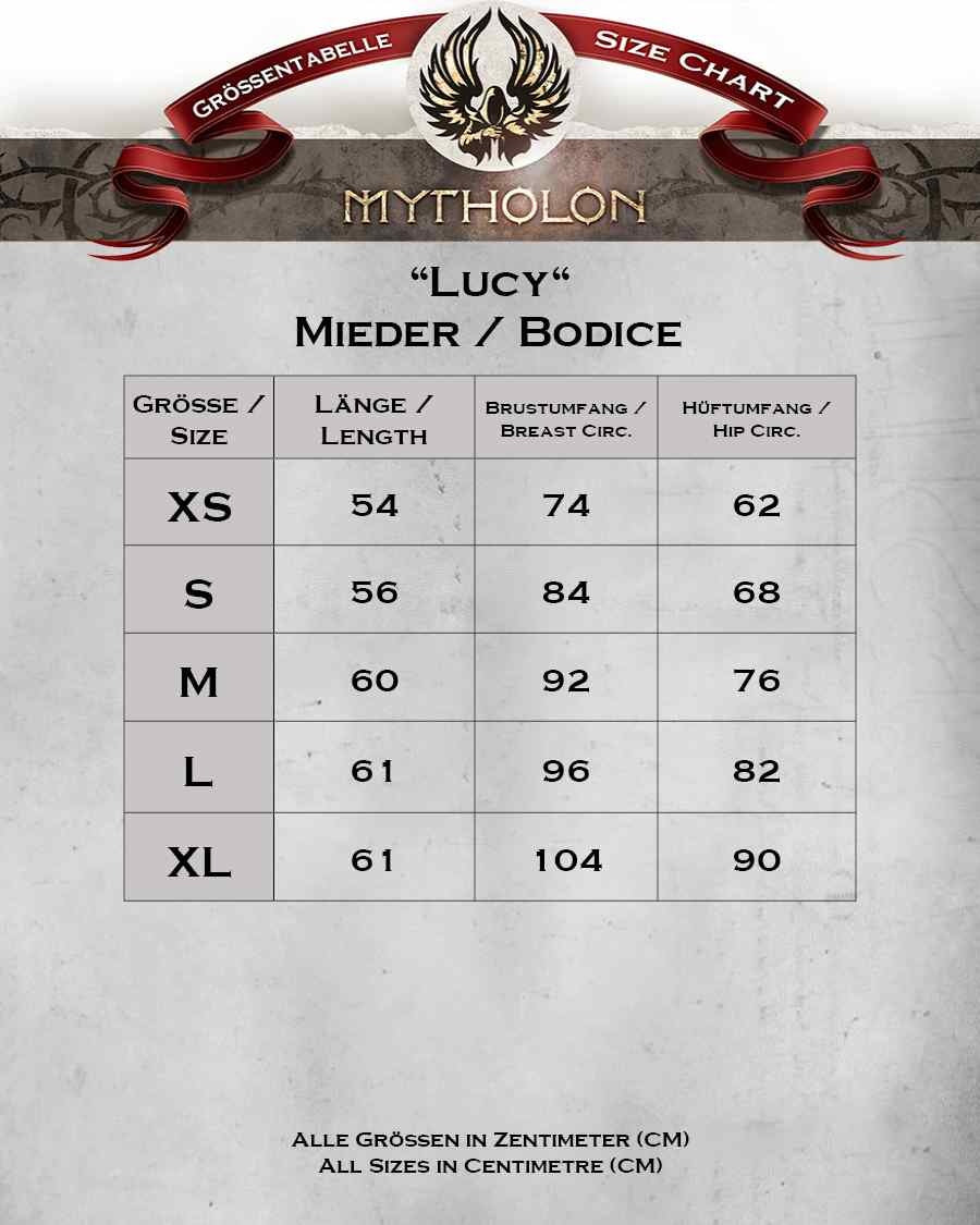 Leder Mieder Lucy, braun