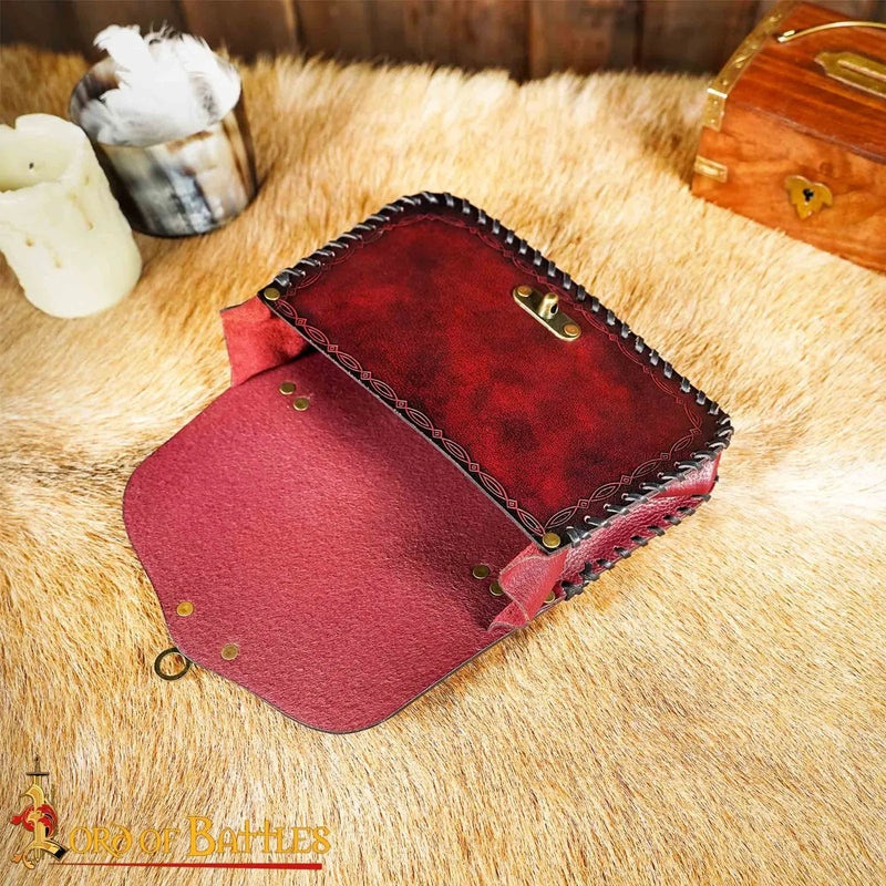 Sac en cuir Sorcerer, rouge