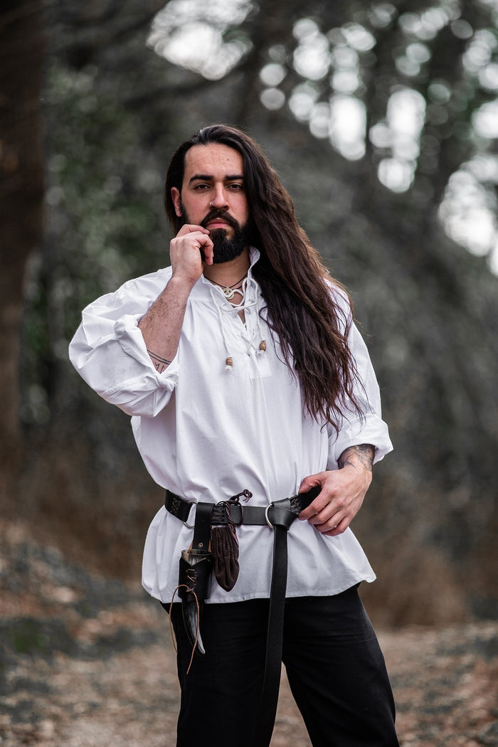 Chemise médiévale, blanc