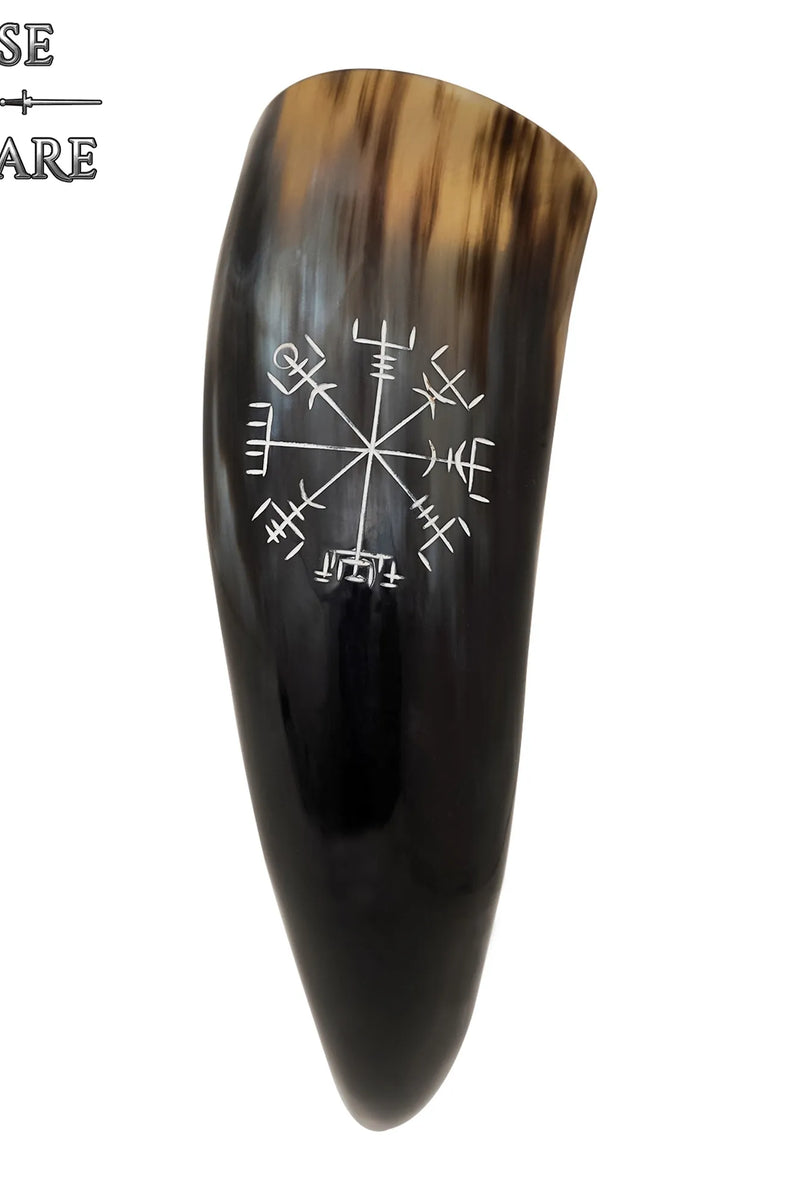 Cuerno de beber vikingo con Vegvisir, 300–500 ml