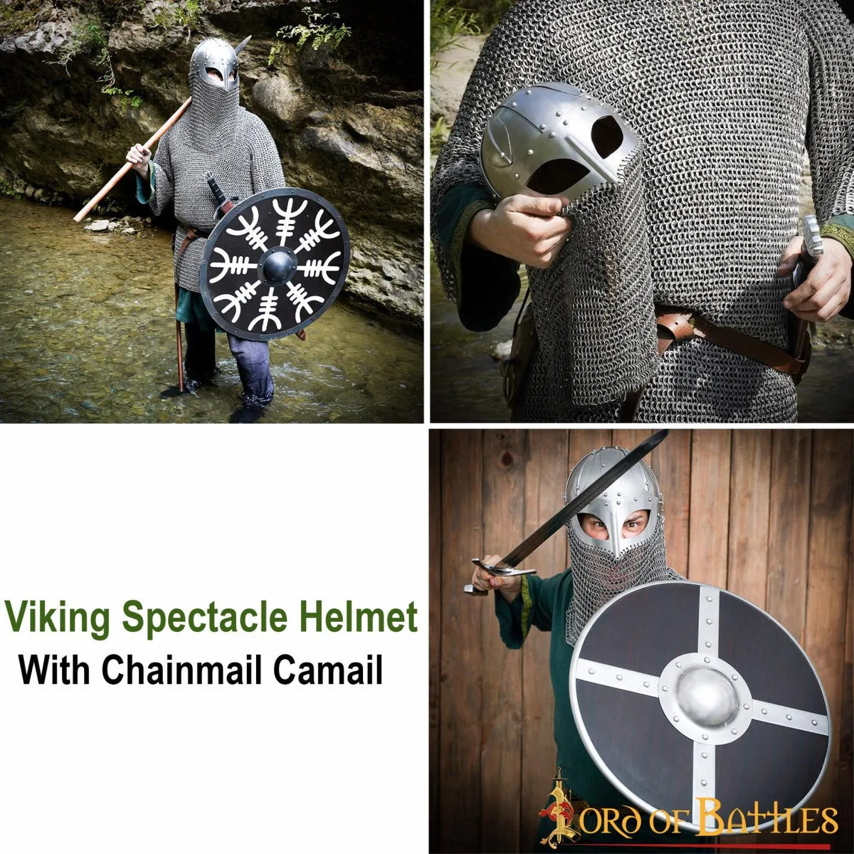 Viking helm Haakon met maliën, 1.6 mm