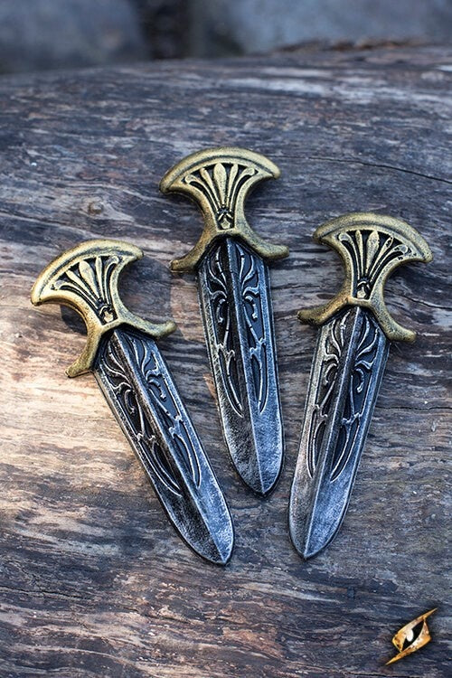 LARP Assassin Inquisitor werpmessen set van 3 stuks