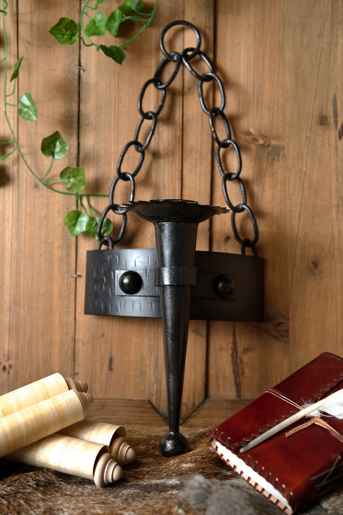 Castle candle holder