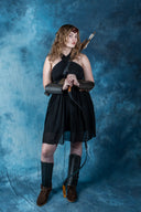 Goddess Dress Persephone, short, black