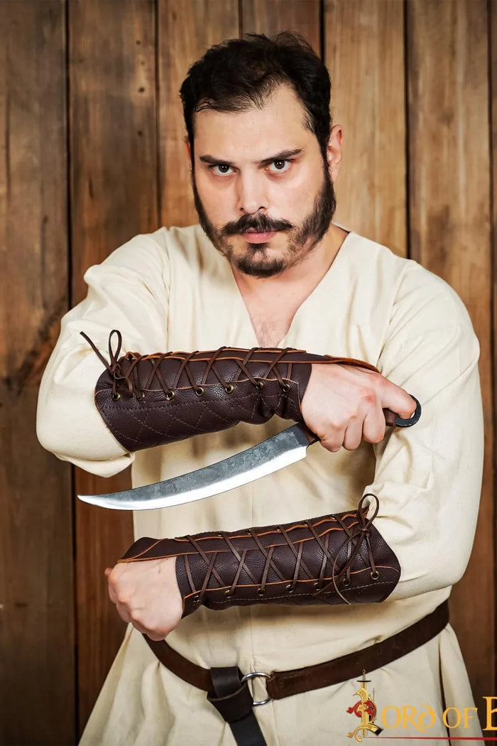 Brassard de l'archer pour la main droite, brun