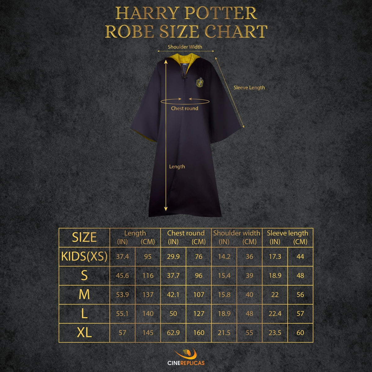 Harry Potter Cosplay: Szata Hufflepuff