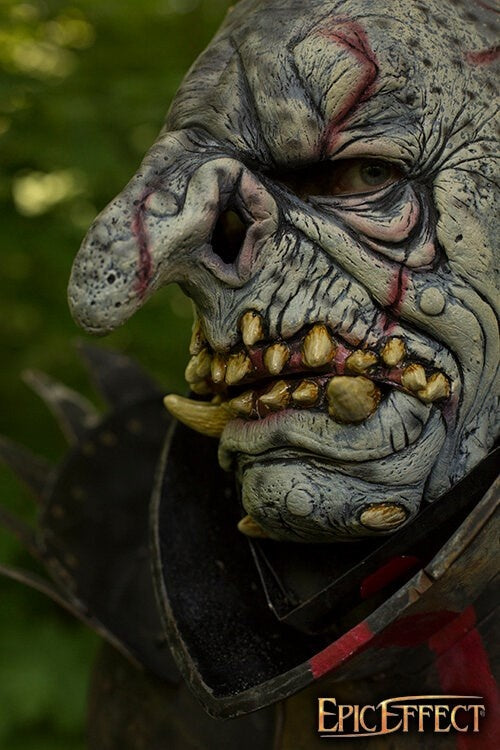 Troll mask with hair