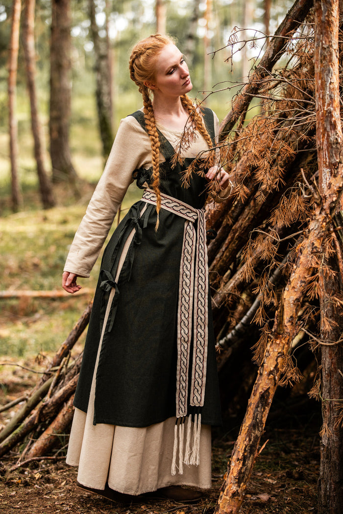 Hætte-kjortel Birka, grøn