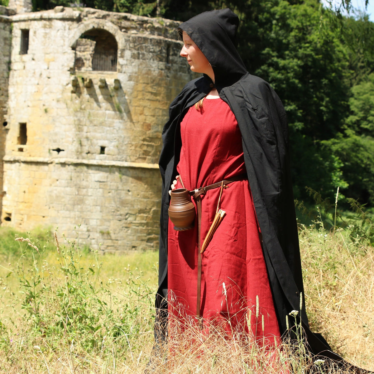 Bomullsmantel, svart