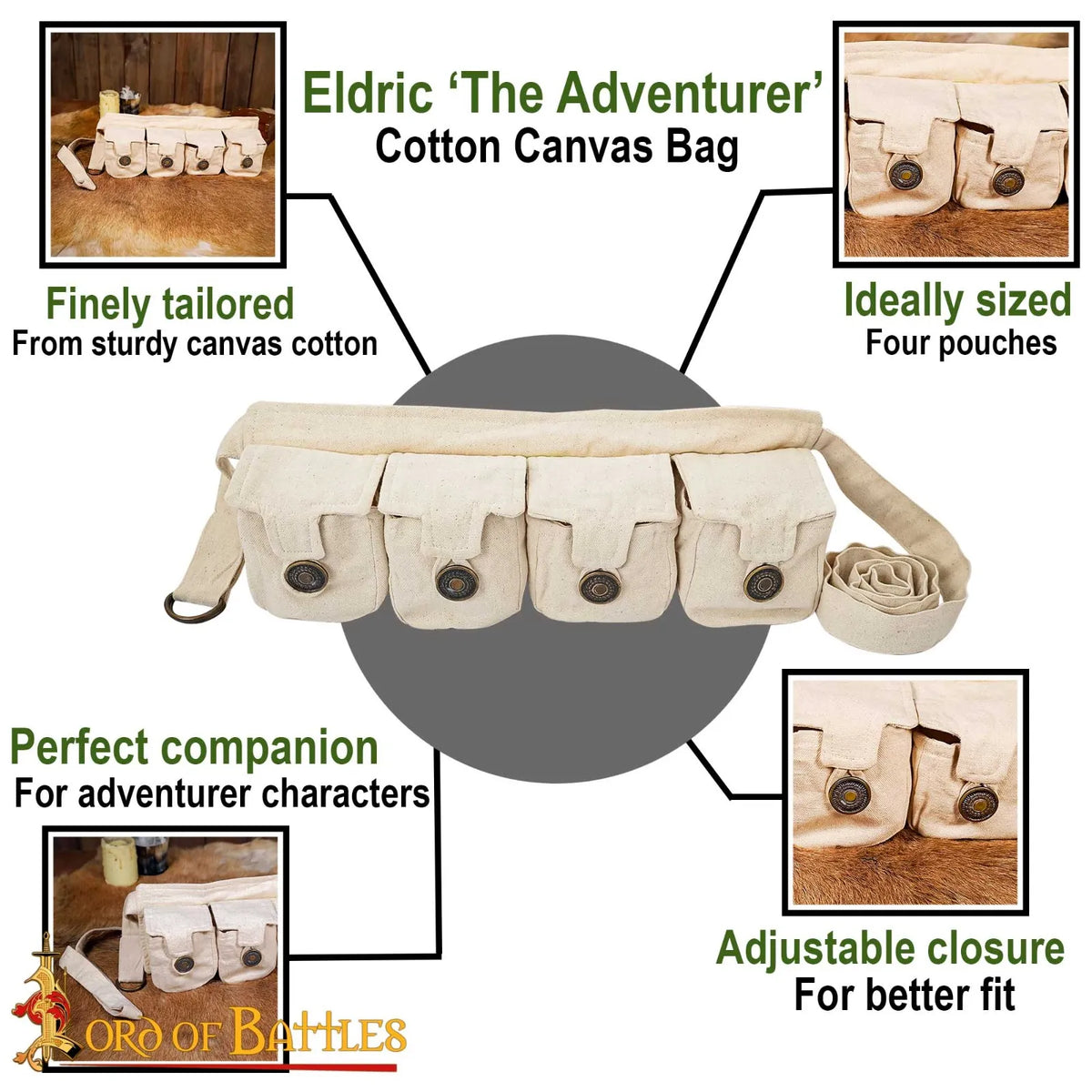 Äventyrsväska Eldric, svart