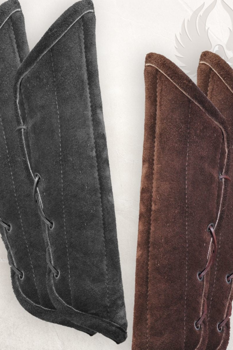 gambeson-benbeskyttere Leopold, ruskind, brun