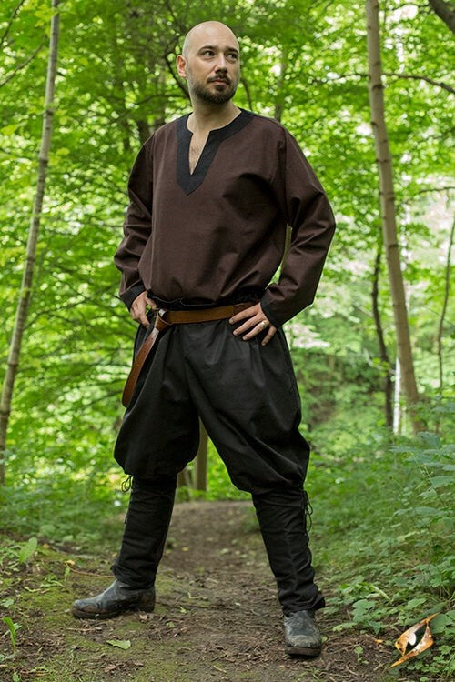 Viking trousers Rollo, black
