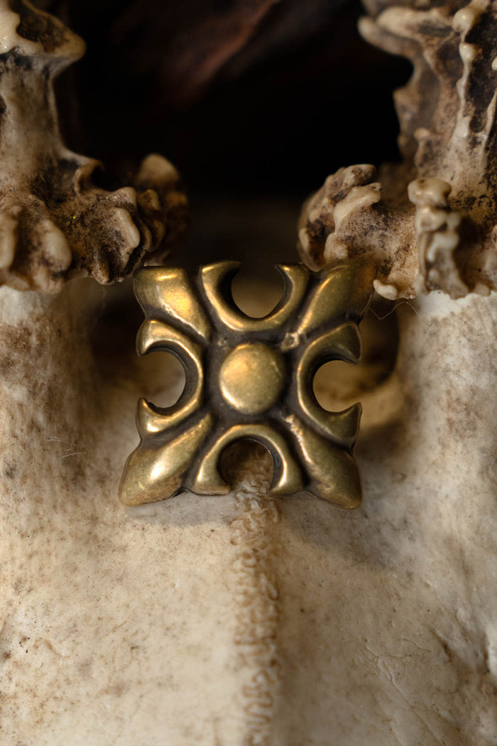 Mittelalterliche Lilie, Set mit 5 Stück, Bronze