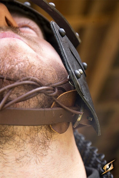 Viking LARP helm Egil, gebronsd, 1-1.2 mm