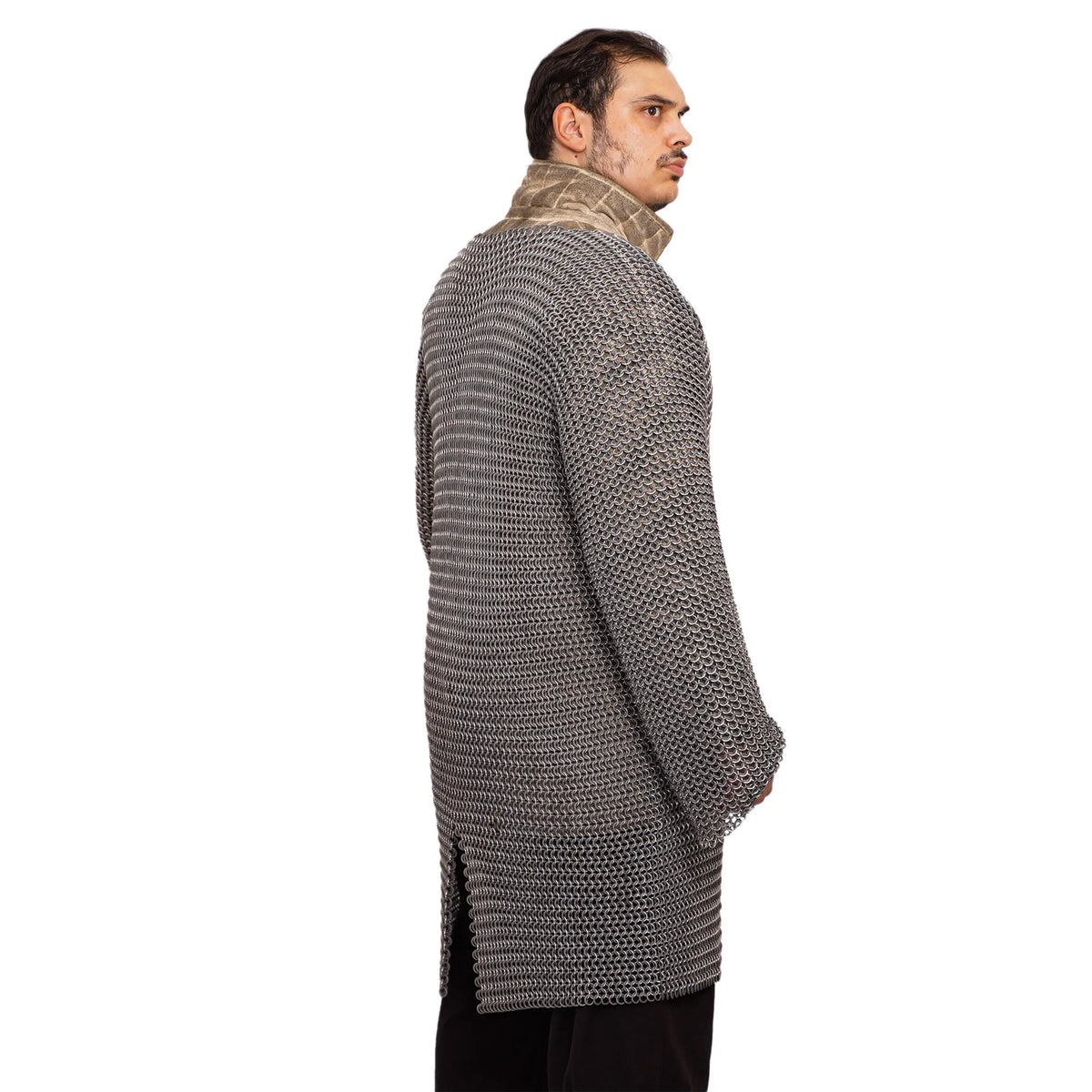 Hauberk med slids, aluminium og gummi, 10 mm