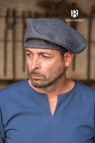 Béret Harald, gris, mélange de laine