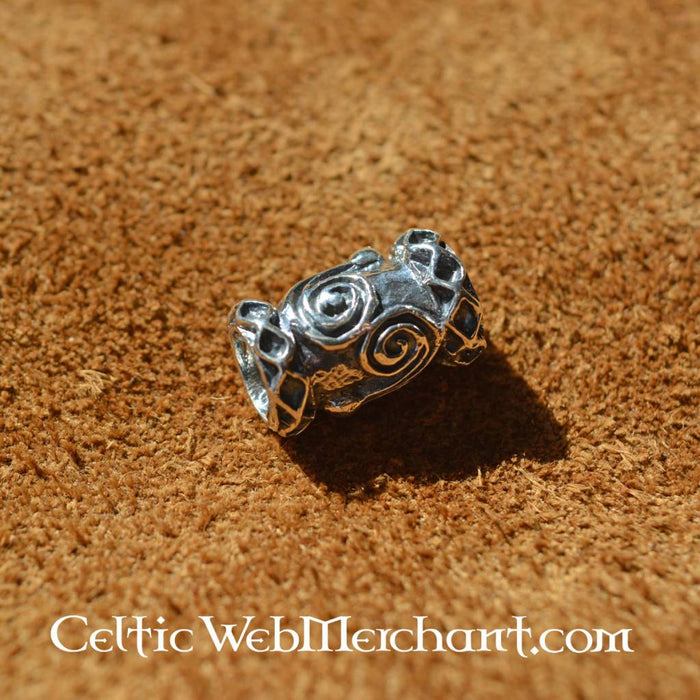 Silberne Wikinger Bartperle, Sterlingsilber