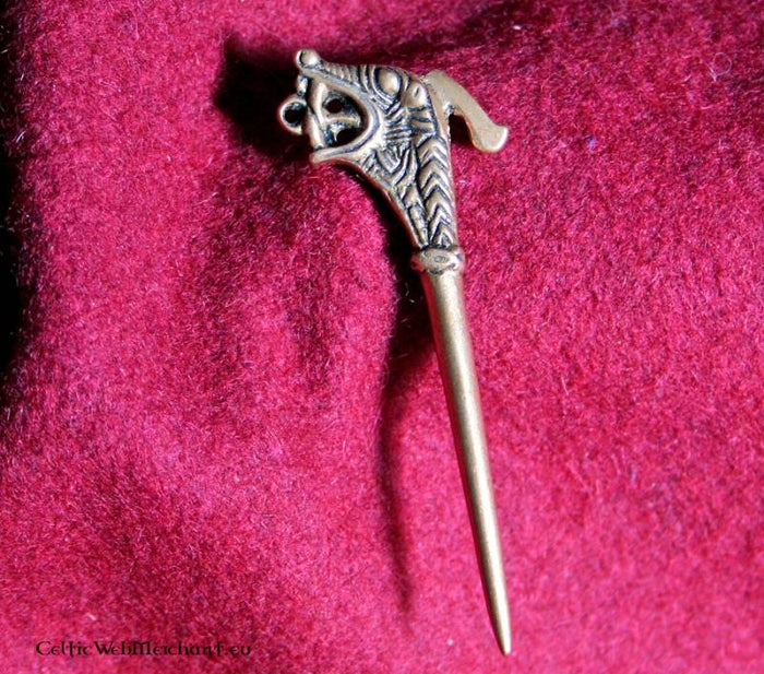 Haithabu Gewandnadel Messing