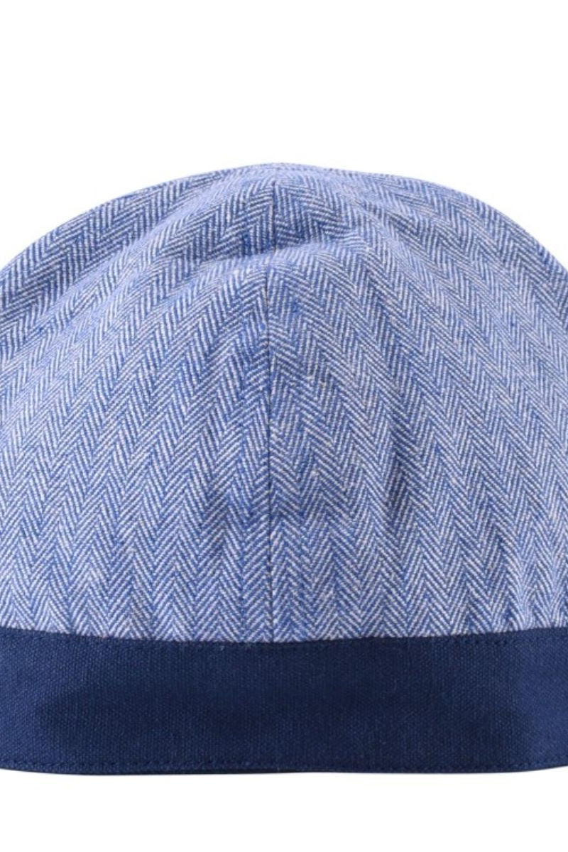 Bonnet Birka, motif chevrons, bleu