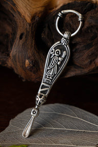 Cuillère auriculaire viking de Birka, tombe 507, argentée