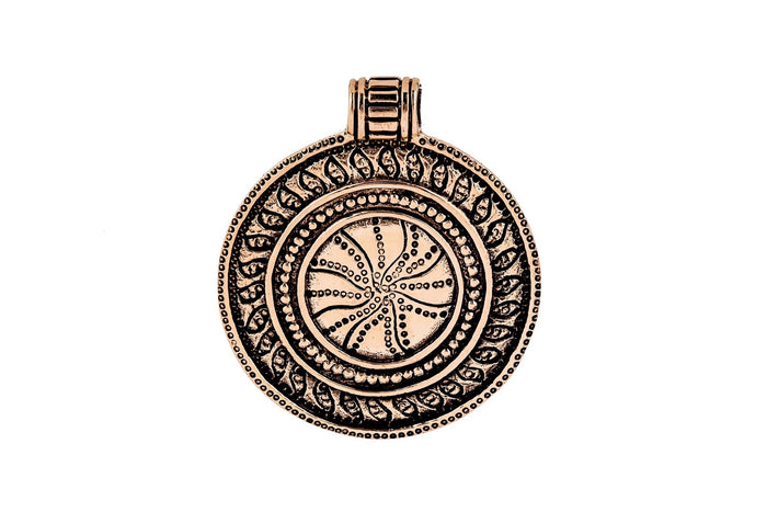 Amulet sončno kolo, bron