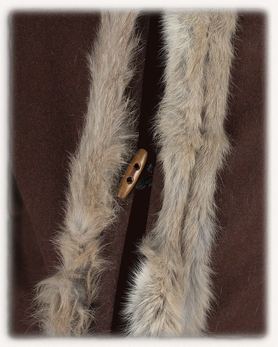 Jarl fur caftan, brown